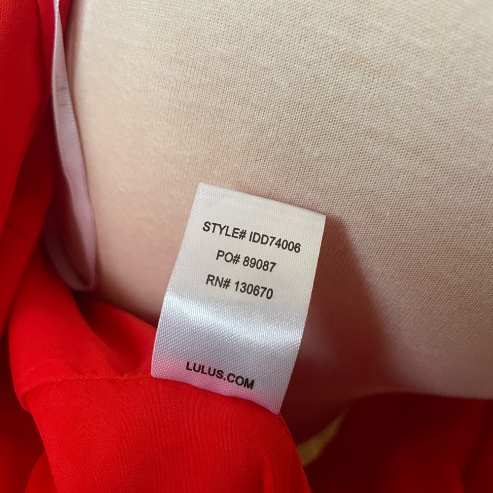 Lulus Red/ Orange Multi Stripe Open -Back Mini Dr… - image 8